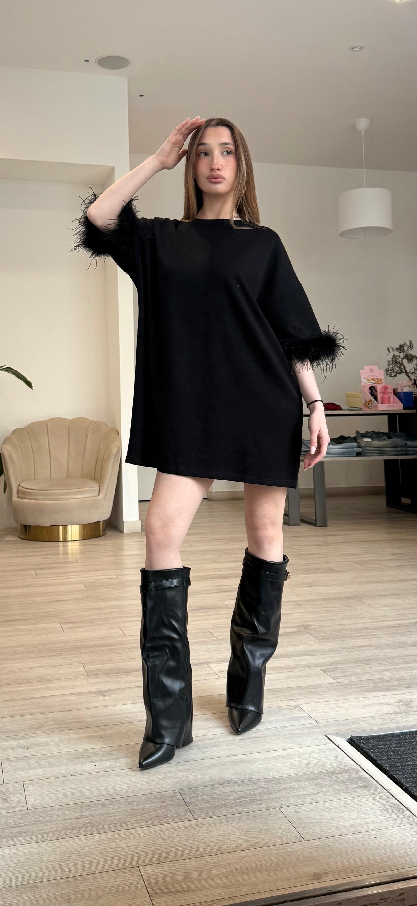 Vestito Piume