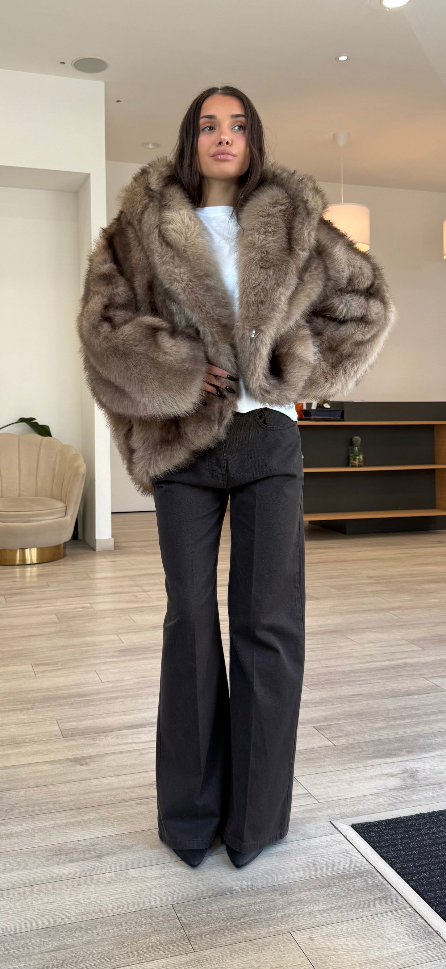 Pelliccia Benny Cappuccio