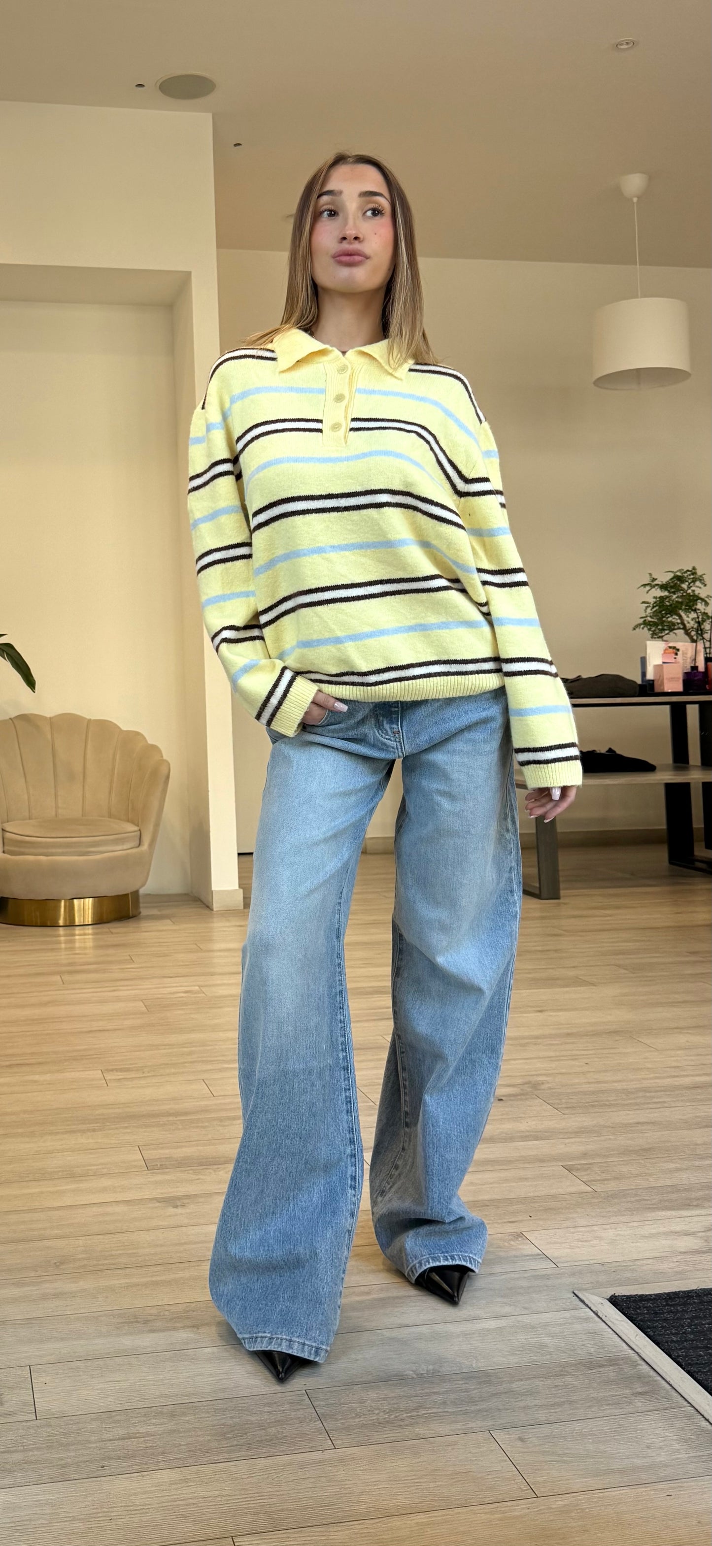 Maglioncino Righe Polo