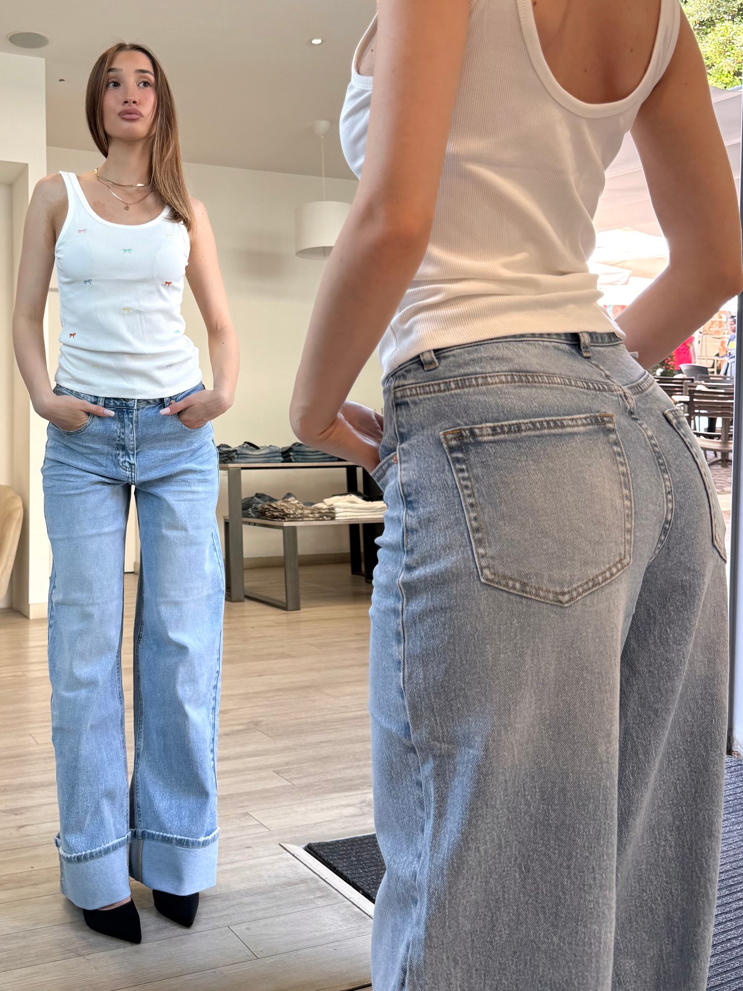 Jeans Risvolto Basic