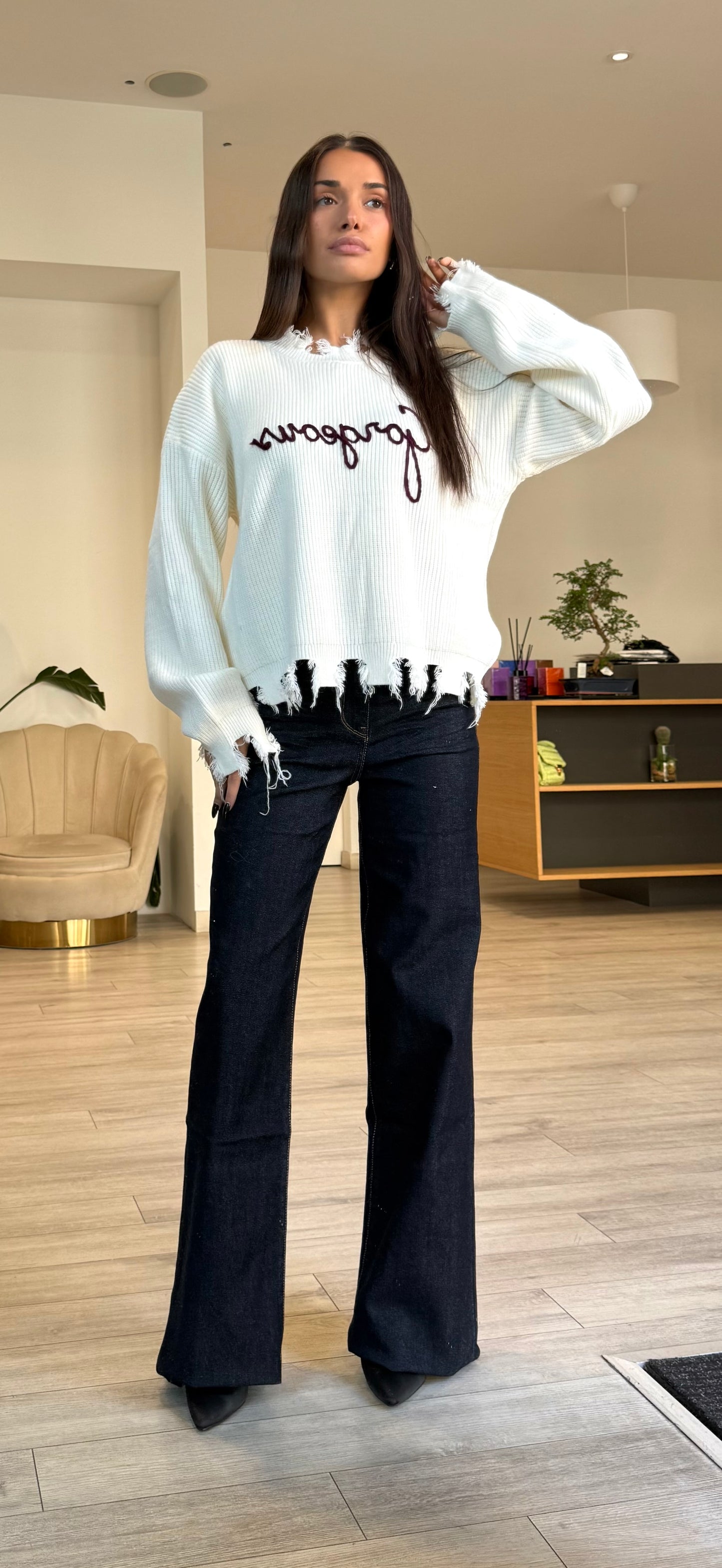 Maglione Ilary Scritte