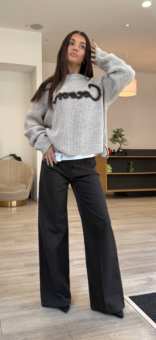 Maglione Melissa Scritte