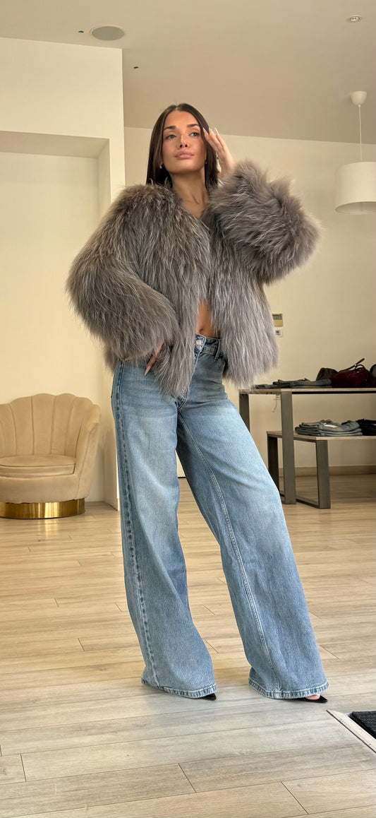 Pelliccia Fox Silver