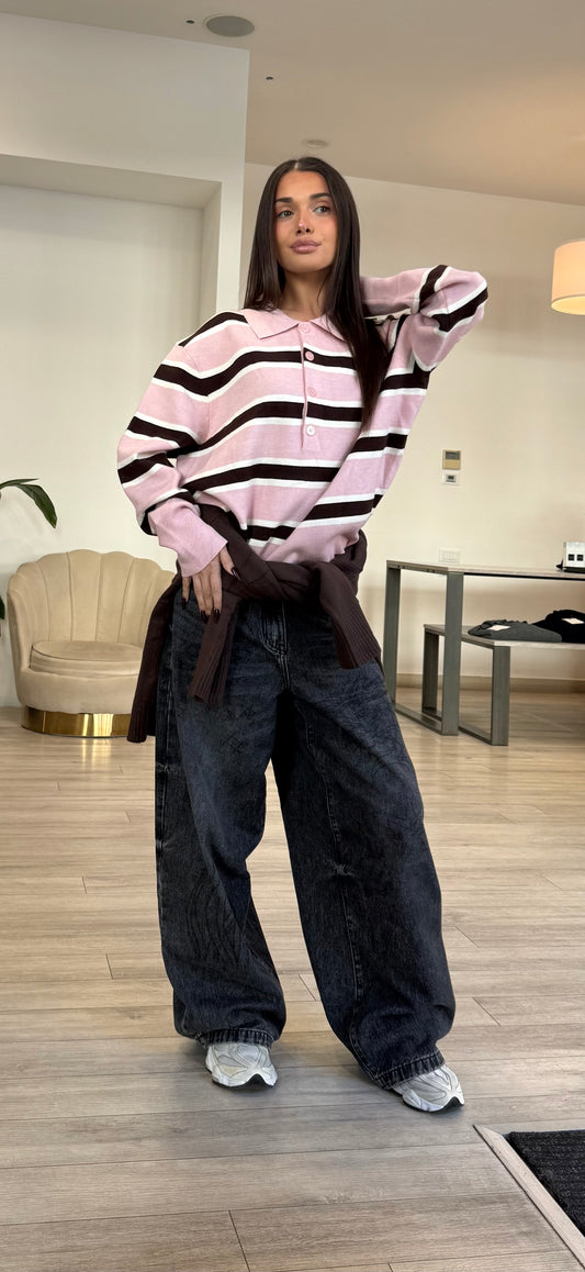Maglioncino Righe Polo