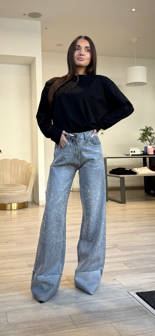 Jeans Risvolto Brilli