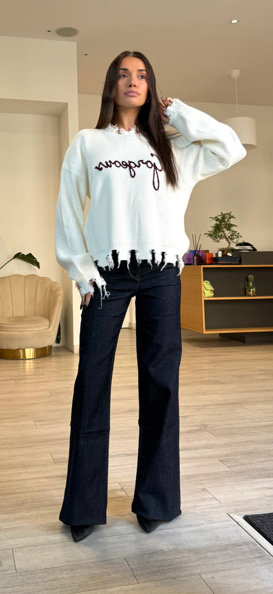 Maglione Ilary Scritte